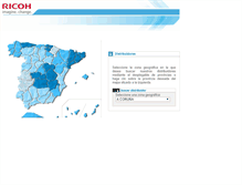 Tablet Screenshot of mapadistribuidores.ricoh.es